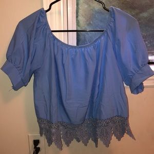 Off the shoulder crop top